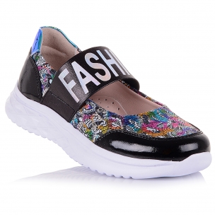 Дитяче взуття PERLINKA (Лакові туфлі з принтом )