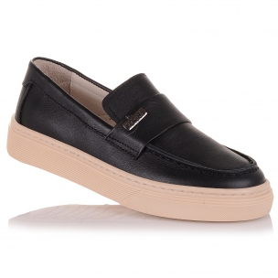 Дитяче взуття PERLINKA (Дитячі мокасини з чорної шкіри)