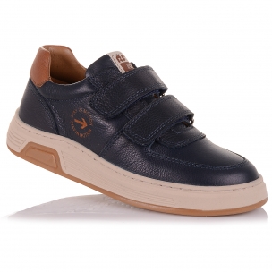 Дитяче взуття PERLINKA (Темно-сині дитячі шкіряні кросівки)